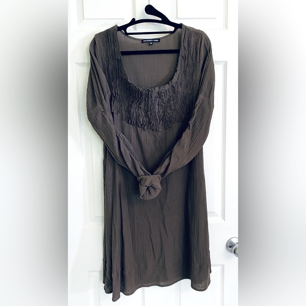 Ilse Jacobsen khaki Textured Dress